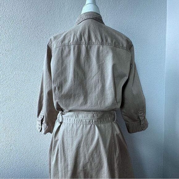 Gloria Vanderbilt Y2K Dress Cotton Button Down Casual SZ 12 - Picture 9 of 15